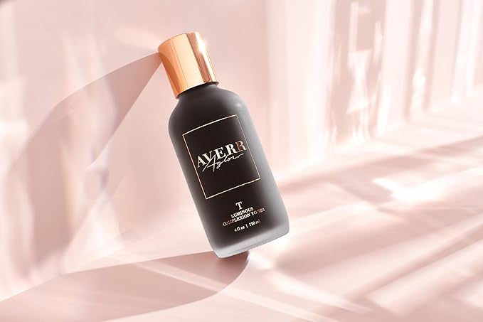 Averr Aglow Luminous Complexion Toner, Face Skincare, Reduce Blackheads Breakouts & Dark Circles, Natural Solution Moisturizing Facial Toner, Hydrating & Soothing Effect