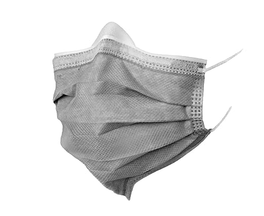 BeeSure BE2590 Cool Vibe Face Mask, Grey (Box of 50)