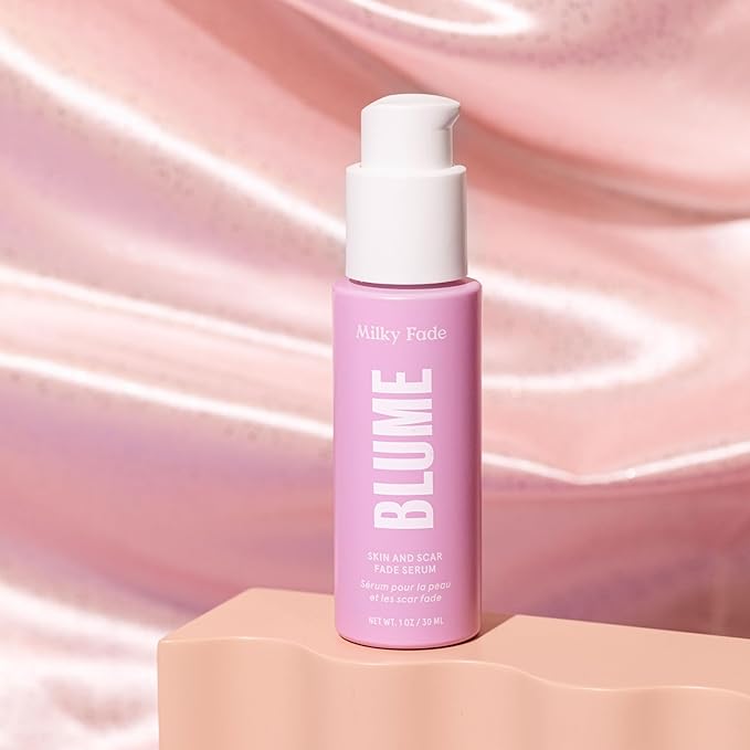 Blume Milky Fade Spot & Scar Fade Serum – Dark Spot Serum – Vegan & Cruelty-Free – Improve Skin Texture, Discoloration and Brightness – Dermatologist-Tested Niacinamide Serum with Hyaluronic Acid