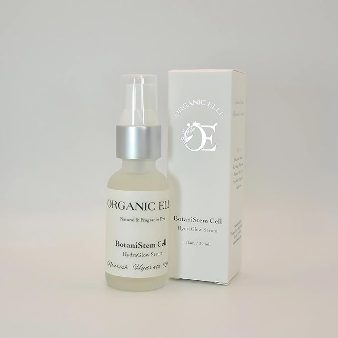 BotaniStem Cell HydraGlow Serum - Organic Natural Anti-Aging Face Serum with Plant Stem Cells, Hyaluronic Acid & Antioxidants for Hydrated, Radiant Skin