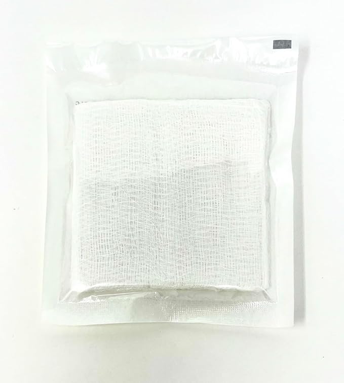 Gauze Surgical Sponges Cotton STERILE Woven 8-ply High Grade Quality 4"x4" Class I(a) All Purpose Pads by P&P MEDICAL SURGICAL Pack of 100