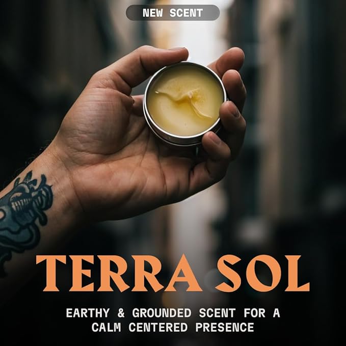 Beard Balm for Men - Leave in Beard Conditioner - Styling Balm Made with Naturally Derived Beard Butter, Argan & Jojoba Oils (2 Ounce (Pack of 1), Terra Sol)