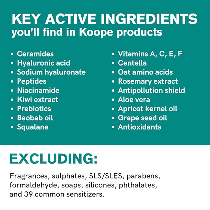 Koope Heavyweight Face Cream, Moisturizer For Dry Skin, Strengthen Skin Barrier with Peptides, Ceramides, Hyaluronic Acid, Rosemary Extract, Free of Parabens, Sulphates & Fragrances, Vegan, 1.69 FL OZ