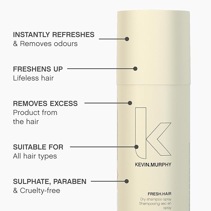 KEVIN.MURPHY FRESH.HAIR - Dry Shampoo Spray - For All Hair Types - Sulphate-Free Dry Shampoo - 100 mL / 3.4 oz