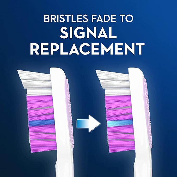 Oral-B 3D White Stain Eraser, 4 count SOFT manual tootbrush pack, Removes Stains, Whitens Teeth, Tongue and Cheek Cleaner