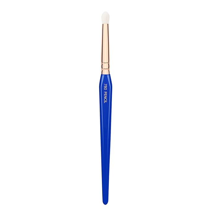 Bdellium Tools Professional Makeup Brush - Golden Triangle 780 Pencil - With All Vegan and Soft Synthetic Fibers, For Blending Eye Makeup (Blue, 1pc)