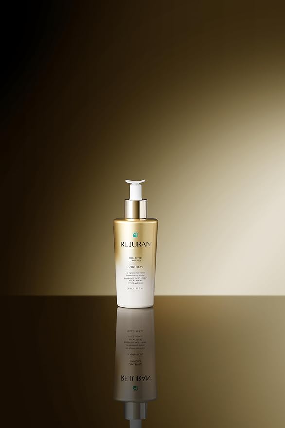 REJURAN® Dual Effect Ampoule, DOT DUAL c-PDRN® [Larger Size] - Salmon DNA Face Serum for Deep Rejuvenation, Wrinkle Care, Skin Elasticity with Visible Anti-Aging Results. Korean Skincare (1.69 fl oz)