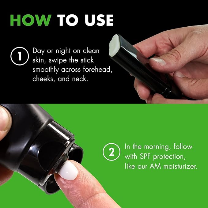 Tiege Hanley Retinol Stick for Men, Anti-Aging Face & Eye Stick With Hyaluronic Acid & Niacinamide, Helps Reduce Appearance of Fine Lines, Wrinkles & Dark Circles, Men’s Skin Care, 0.35 Oz