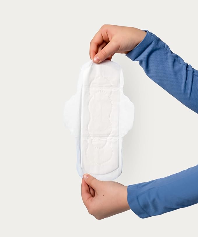 Nyssa Organic Cotton Cover Overnight Pads, Super Absorbency, 36 Count