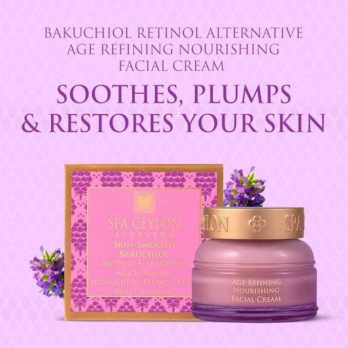 SPA CEYLON Bakuchiol Age Refining Nourishing Facial Cream | Face Care | Daily Skin Care | Ayurveda
