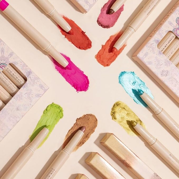 Waterproof Creamy Eyeshadow Stick Eye Shadow Eyeliner Brightener Pencil Crayon Pink