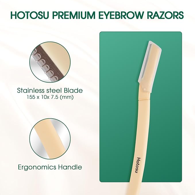 Facial Razor and Eyebrow Razor for Women – Dermaplane Razor, Face Dermaplaning Tool, Eyebrow Shaper for Women, Ideal Disposable Face Razors for Peach Fuzz - 9pcs