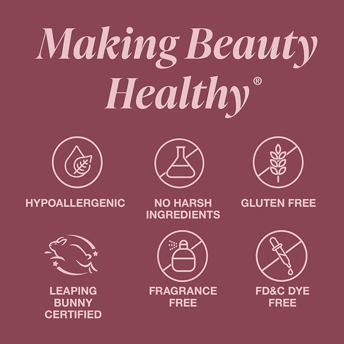 Mineral Fusion Long-Lasting Lipstick, Vivid & Smudge-Free Lip Color with Avocado Oil, Cocoa Seed Butter, Free of FD&C Dyes, Paraben and Gluten, Paloma