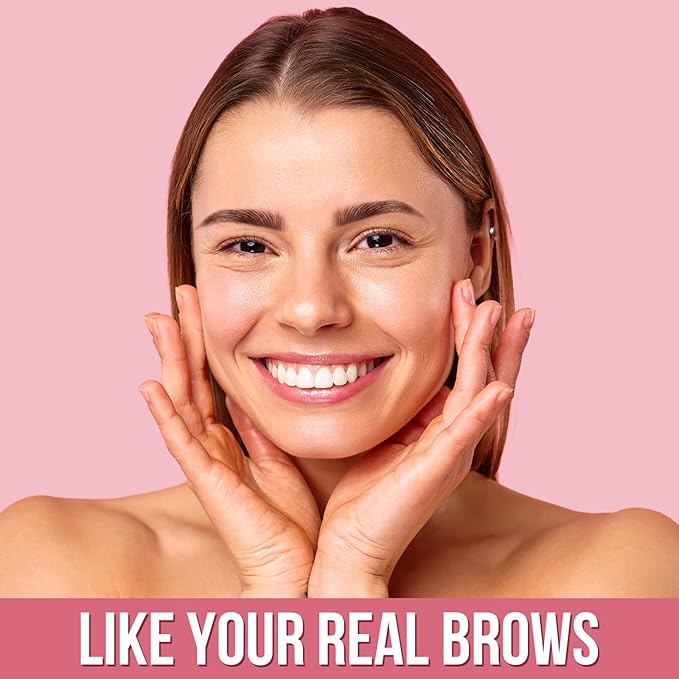 Eyebrow Pen - Microblading eyebrow pencil with Micro-Fork Tip & Precision Tip for Natural Brows, Eyebrow Pencils for Women, Dual-Ended Brow Brush, Waterproof, Brown