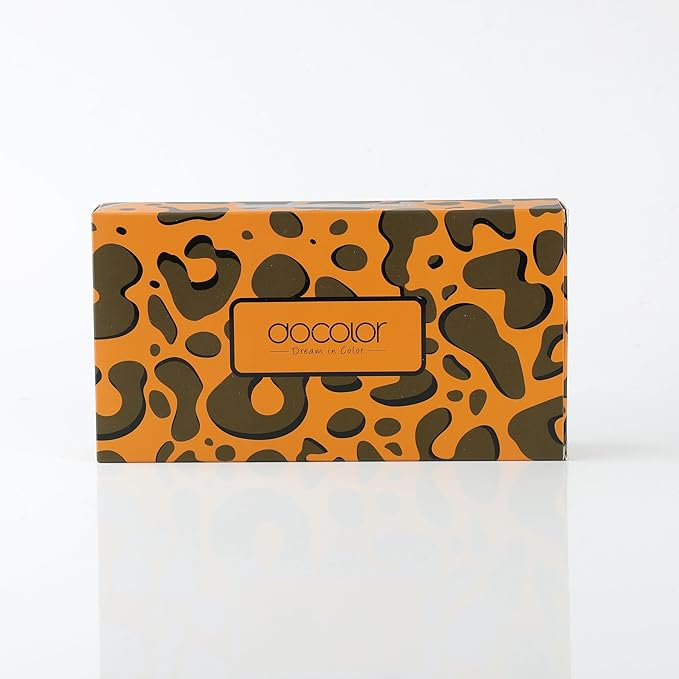 Docolor Makeup Brushes Leopard 14pcs Premium Synthetic Foundation Powder Concealers Eye shadows Blush Makeup Brush Set with 4pcs Makeup Puffs