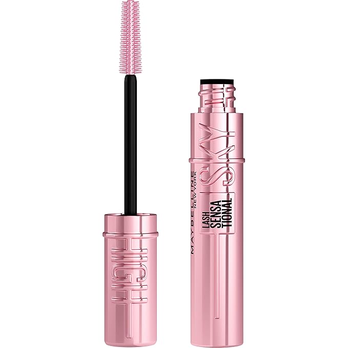 Maybelline New York Lash Sensational Sky High Mascara, Limited Edition Holiday Make Up, Lengthening & Volumizing, Very Black, 0.24 Fl Oz