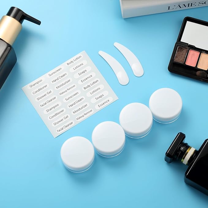 16 Pack Travel Bottles Set, TSA Approved Leak Proof Silicone Squeezable Containers for Toiletries, Refillable Travel Accessories for Conditioner, Shampoo, Lotion & Body Wash Accessories