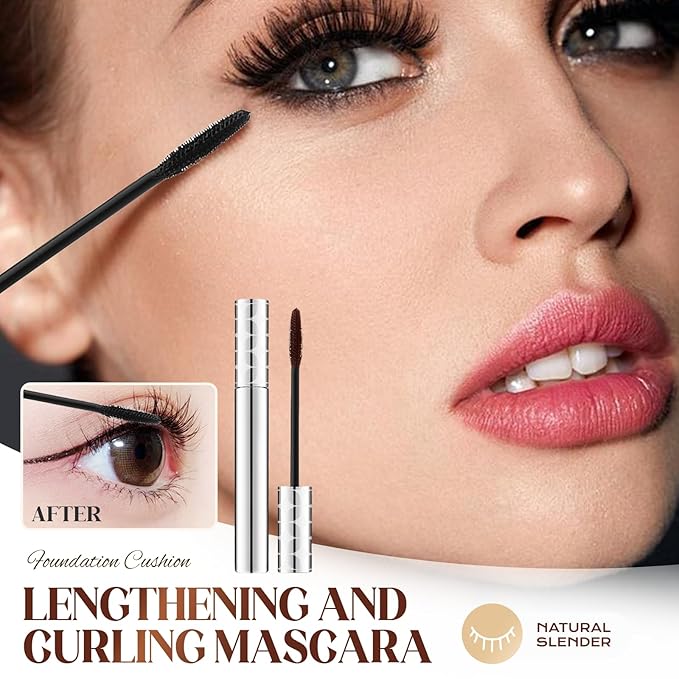 Mascara for Older Women 60 Plus, 2025 New Mascara Volume and Length for Mature Women with Thinning Lashes, Waterproof Long Lasting for Eyelash Makeup (2Pcs Brown)