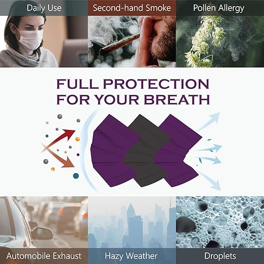 CSD Colo 30 Pcs Purple Disposable Face Masks, 3 Ply Adult Mask with Elastic Ear Loop, Nose Bridge Clip, Breathable Comfortable Mask Great for Indoor, Outdoors Use (Ultra Violet)