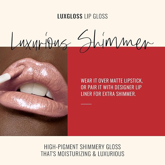 Runway Rogue LuxGloss Lip Gloss, High-Pigment Shimmery Soft Pastel-Pink Lip Gloss, ‘Catwalk’