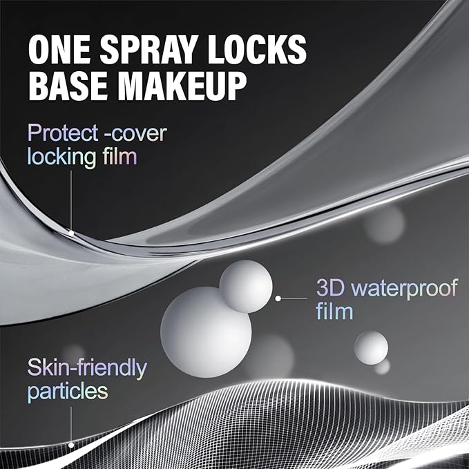 CARSLAN 1.0 Soft Focus Setting Powder + Black Magnet Setting Spray, All Day Longlasting Makeup Set