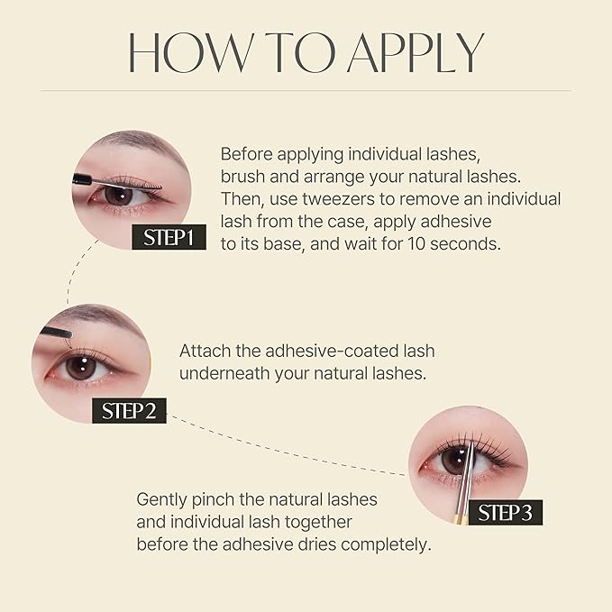 EYEME Eyelash NO.33 – 5 Set Pack, Natural Half Lashes for Bigger and More Defined Eyes, Lightweight False Eyelashes for Beginners, Flexible & Comfortable Fit, K-Beauty