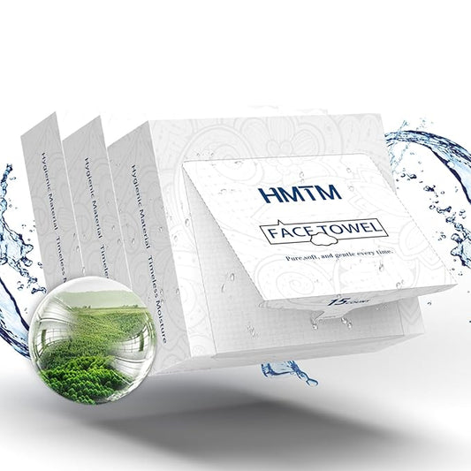 Face Towels, 10” x 12”, Thick Soft and Absorbent, Face Towelettes Disposable Biodegradable for Sensitive Skin, Makeup Remover, Travel, Cleansing, 45 Count（ 3 PACK ）