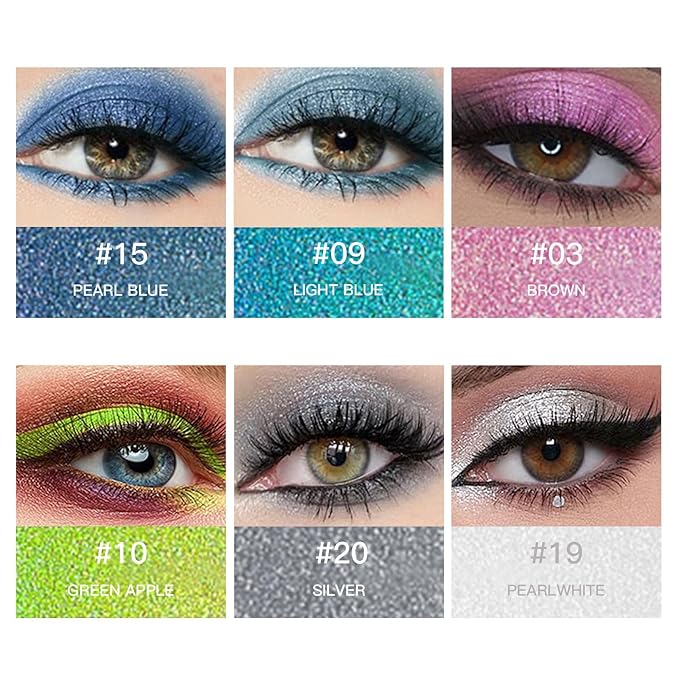 12 Color Eyeliner Pencil Set with Sharpener Waterproof and Long-Lasting Colour Gel Eye Liner Pencils for Women