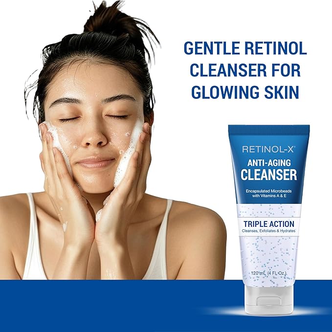 Skincare Retinol X Anti-Aging Cleanser 4 O.z. Tube Triple Action (2 Pack)