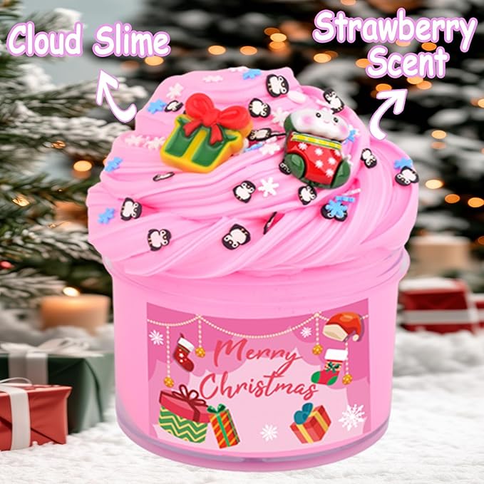 Slime Advent Calendar 2025 - Christmas Countdown Calendar 24 Days of Slime Gifts Kit for Girls Boys Kids Toddlers Teens 4-12 Years Old