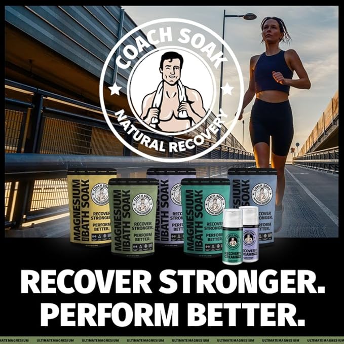 Magnesium Bath Soak I Coach Soak Post-Workout Muscle Recovery