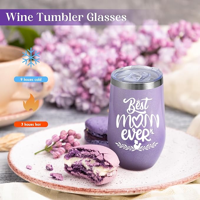 Gifts for Mom, Mother's Day Gift for Mom from Daughter Son, Birthday, Thanksgiving Day, Christmas Gifts for Mother, Care Package, Gift Basket with Canvas Tote Bag Sock Tumbler Soap Flower