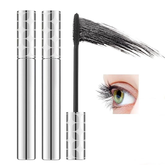 Mascara for Older Women 60 Plus, Lash Mascara, Waterproof, Flake & Smudge Resistant, Volume and Length for Mature Women with Thinning Lashes, hypoallergenic - 2Pcs (Black)