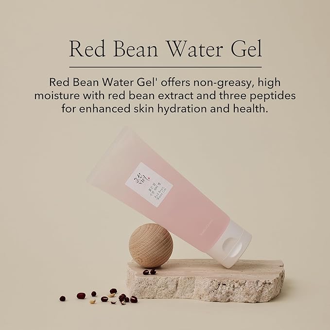 Beauty of Joseon Red Bean Water Gel Hydrating Peptide Hydro Boost Moisturizer for Acne Prone Dry Skin, Korean Skin Care for Men and Women, 100ml, 3.38 fl.oz
