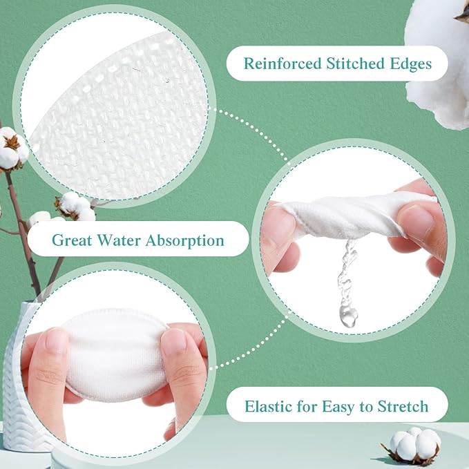 Maxcheck 2000 Pcs Cotton Rounds Bulk Exfoliating Rounds for Face Makeup Remover Cotton Facial Pads for Face Makeup Removal Toner Pads