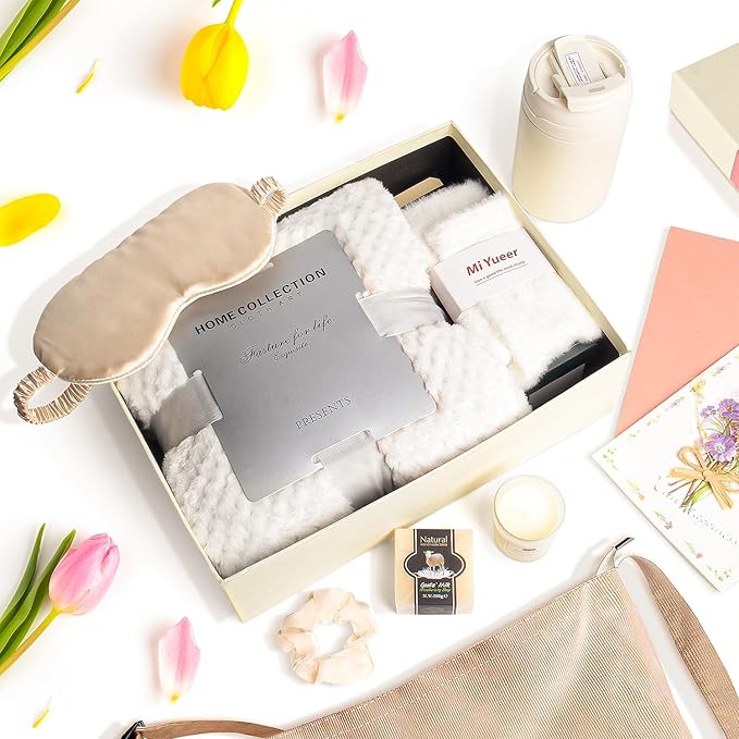 Gift Set, 10 Pcs Self Care Basket for Women, Get Well After Surgery, New Mom Care Package, Thinking of You for Mom Wife Friends Sister Her