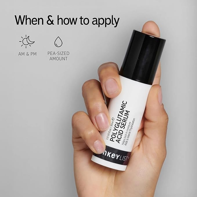 The INKEY List Polyglutamic Acid Serum, Face Serum to Moisturize Dry Skin, Reduce Fine Lines and Boost Radiance, 1.01 fl oz