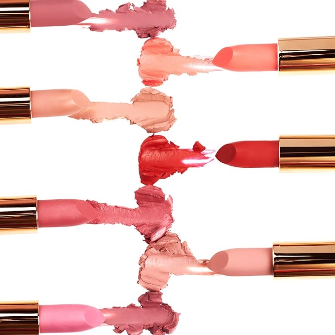 M. Asam Magic Finish Satin Lipstick (0.14 Oz) in a romantic Rosewood Shade, Long-lasting, Silky matte finish without drying out, creamy texture nourishes with Hyaluronic Acid