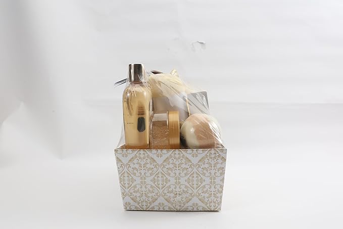 Spa Gift Baskets for Women, Spa Luxetique Spa Gifts for Women, Birthday Gifts Spa Kit, 12pc Vanilla Bath Set, Womens Self Care Gifts,Christmas Gifts