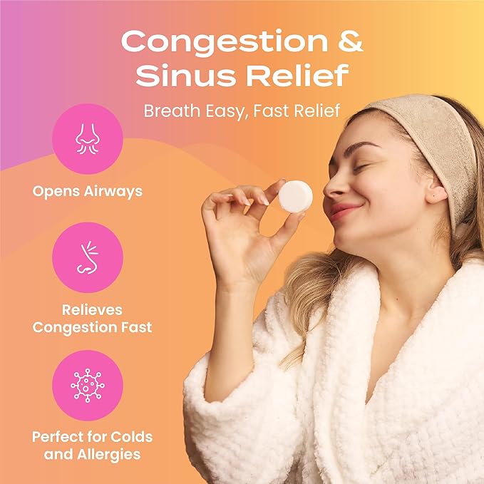 Body Restore Shower Steamers Aromatherapy 6 Pack - Birthday Gifts for Women, Men, Travel Essentials, Stress Relief, Relaxation, Self Care - Citrus