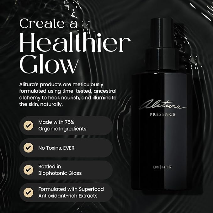 Alitura Presence Natural Fragrance – Clean, Unisex Perfume for Men and Women with Sandalwood, Cardamom & Ylang Ylang – Non-Toxic, Vegan, Long-Lasting Scent, 50 ml