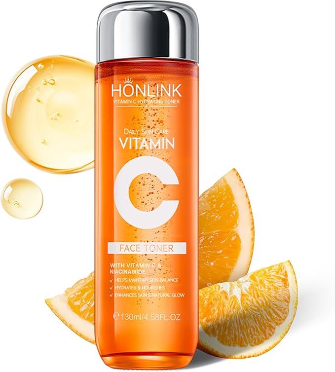 Premium 5X Vitamin C Face Toner, Facial Care Toner, Hyaluronic Acid Hydrating Facial Treatment for Even Skin Korean Tone, Safe Glowing Skin 130ml,K-Beauty,Tiktok Morning & Evening Skincare Women Gift