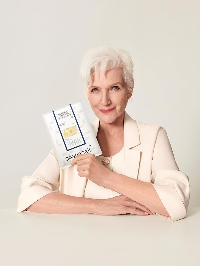 Vita Gel Hydro Facial Mask 5PCS - Brightening Glow & Even Skin Tone, Korean Spa-Strength Gel Mask with Vitamin C+E, Hydrating for Dullness/Dark Spots,Liposome Encapsulated