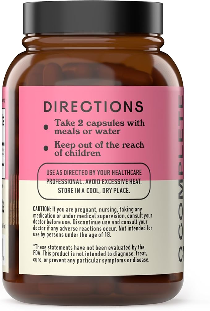 Complete Natural Products Organic D-Mannose Capsules - Pure D-Mannose Pills 100 Count for UTI, Bladder, & Urinary Tract Health