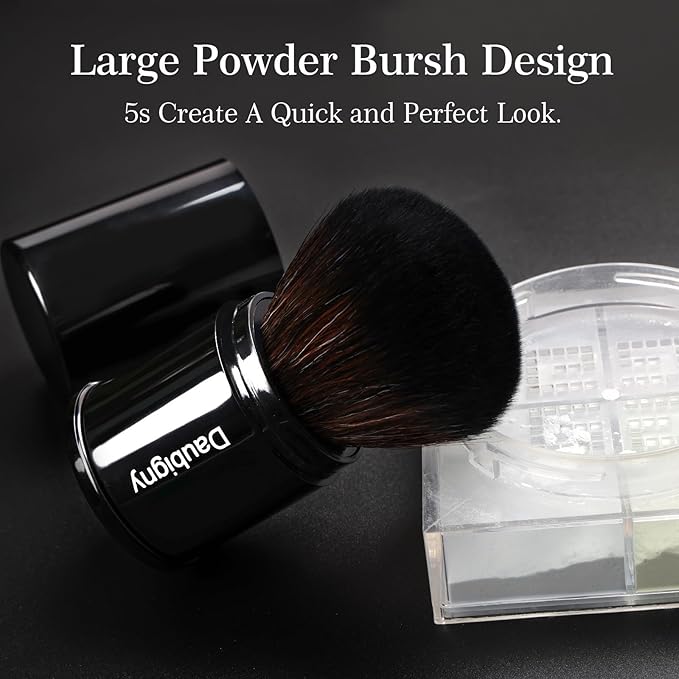 Retractable Kabuki Makeup Brush,Daubigny Powder Brushes Foundation Travel Foundation Brush for Blush Bronzer & Powder…