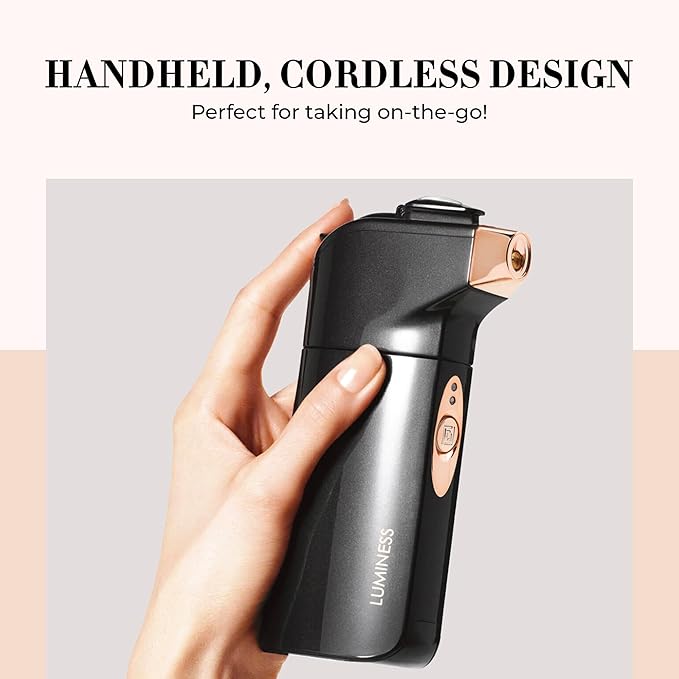 LUMINESS Breeze 2 Airbrush Makeup System - Rechargeable Airbrush Kit - Cordless Spray-On Make up Airbrush Kit - Portable Makeup Sprayer with No-Mess Tip - Airbrush Foundation Kit