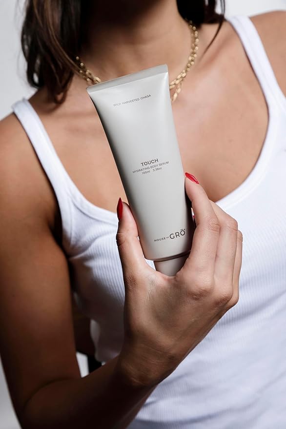 House of Grō TOUCH - HYDRATING BODY SERUM | 100ML - Chaga Mushroom Skincare, Body Serum, Inclusive Clean Beauty For All Ages And Skin Types, For Healthier Looking Skin
