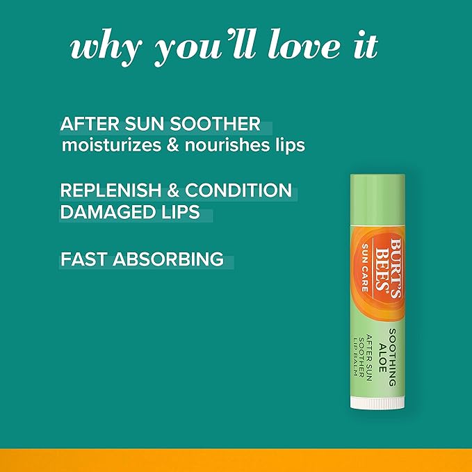 Burt's Bees Sun Care Lip Balm Pack, SPF 30 Tinted Lip Balm, Water-Resistant Moisturizer, Wild Peony, Sienna Rose, 3 Tubes, 0.15 oz.