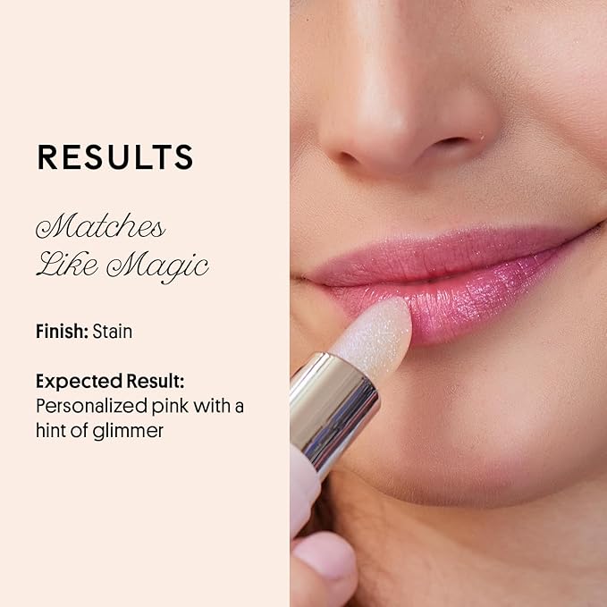 Winky Lux Unicorn Glimmer Balm -Hydrating ph Lip Balm, Natural Pink Tint with pH Color Changing, Moisturize & Soften Lips While Leaving Sheer Pink Tint, with Vanilla Scent