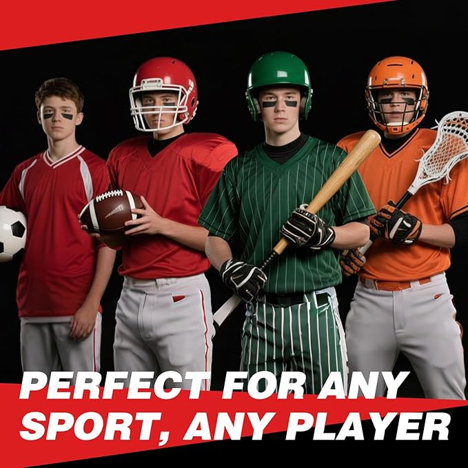 5PCS Eye Black Stick, Sports Face Body Paint for Football, Baseball, Softball – Anti Glare Under Eye Stick – Oil Based Black Face Painting Kit for Halloween Skull Skeleton Costume Cosplay Makeup